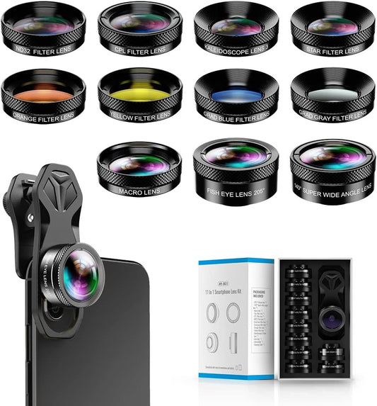 Gimlos - 11 in 1 Phone Camera Lens Kit