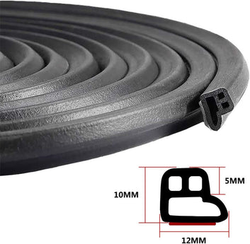 Foam Rubber Weather Stripping – Self-Adhesive Rubber Seal Strip for RV, Auto, Boat, Garage Door, and More