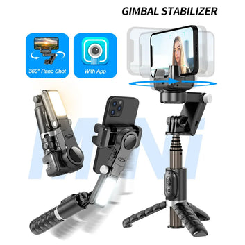 Gimlos - Phone Gimbal Stabilizer 3-Axis Smartphone Foldable