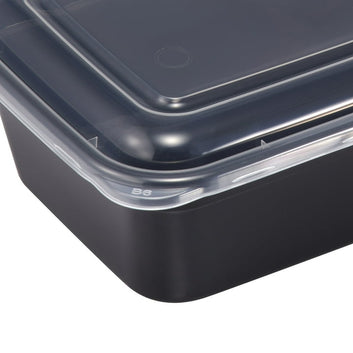 Meal Prep Containers, 25oz Plastic Food Storage Containers With Lids To Go Containers